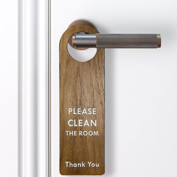 Wooden Door Handle Signs