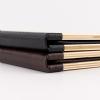 Aspen real wood restaurant bill holder with custom black or brown faux leather spine