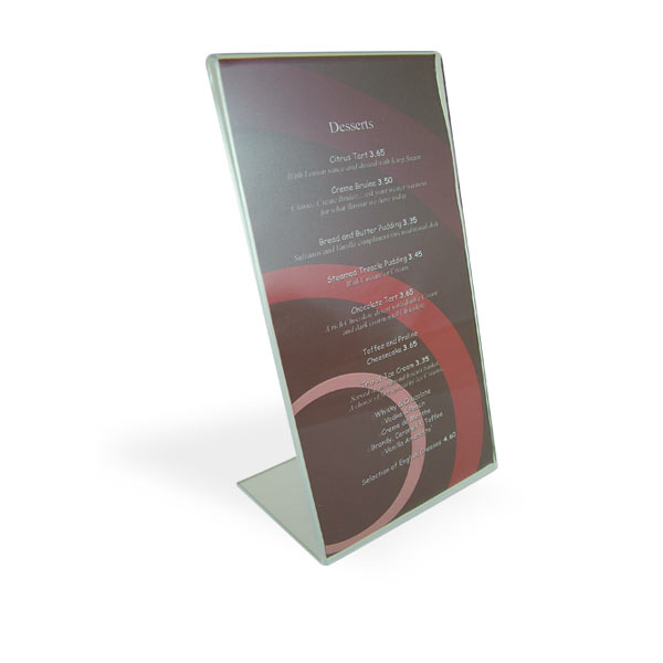 HYDD Présentoirs de Table Lot de 5,10,15,20,1,3 Acrylique Support pour Menus Format Paysage Plastique Transparent Affiche Mariage Bar Menu Carte en 148 * 210mm 