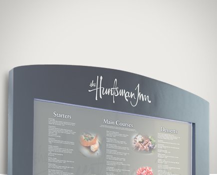 Portants à menu muraux | Porte-menus à pied |Vitrines pour menu