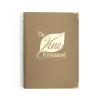 Ashmore menu cover mocha gold corners A5