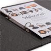 guest information folder, hotel information folder, information binder, tweed folders