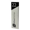 Angled Merlin Table top number silver black small