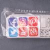 Kit médias sociaux et symboles monétaires