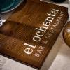 rustic menu boards, vintage wooden menus, custom wood clipboards, unique menu presentation, rustic tariff boards, make my own menu.