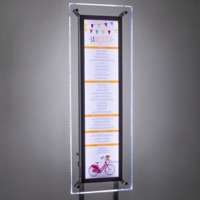 Porte-menu à pied Aqua Vertical