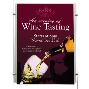 Pochette acrylique à suspendre