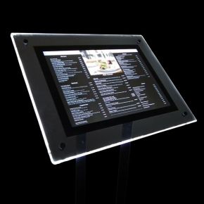 Porte-menus à pied Aqua