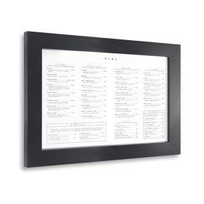 Porte-menu mural en bois