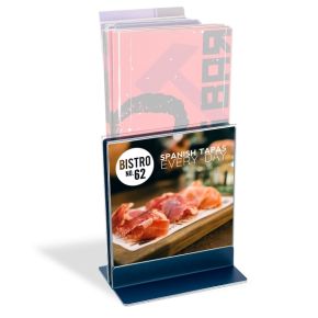 Omega porte-menu et présentoir 