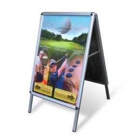 Chevalet avec cadre en métal clipsé