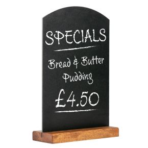 Chevalet de table ardoise - Base en bois