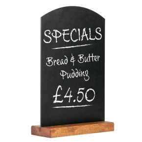 Chevalet de table ardoise - Base en bois