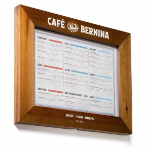Cadre menu bois Montréal