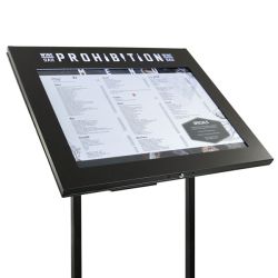 Porte-menu à pied Incliné Nice Découpe