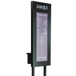 Porte-menu à pied Nice Découpe Vertical