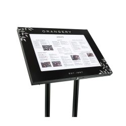 Porte-menu à pied Incliné Nice