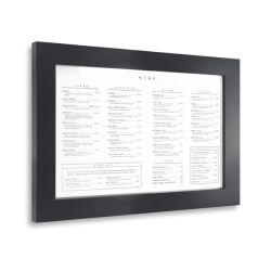 Porte-menu mural en bois