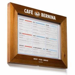 Cadre menu bois Montréal