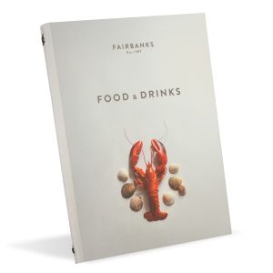 Menu imprimé personnalisé