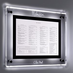 Porte-menu mural Aqua