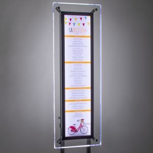 Porte-menu à pied Aqua Vertical