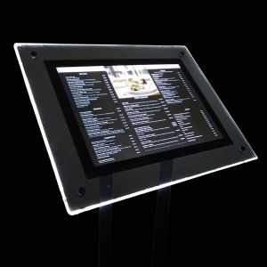 Porte-menus à pied Aqua