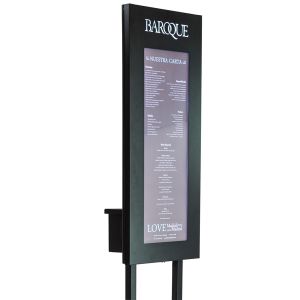 Porte-menu à pied Nice Découpe Vertical