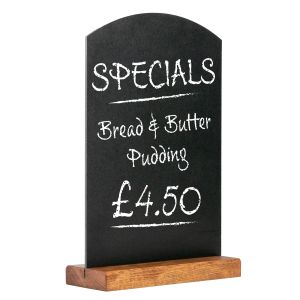 Chevalet de table ardoise - Base en bois