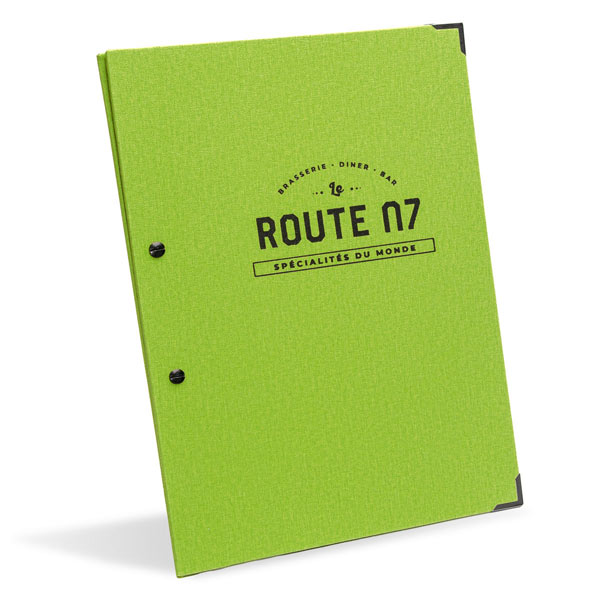 Bruge menu blocked with a black logo Bruge menu blocked with a black logo