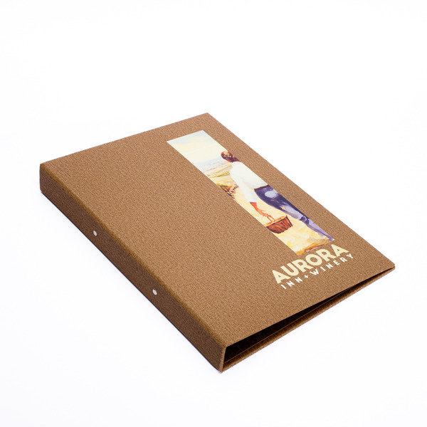 A4 Riveted Roomfolder Bruges Room Folder with printed exetior