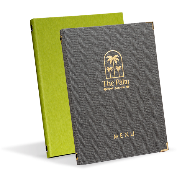 Wood,Leather,fabric menu covers & holders